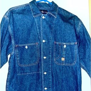 Ralph Lauren shirt- denim, size small. Slightly used, fits like medium/ men’s